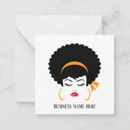 niedliche Haarstylistin Mitteilungskarte