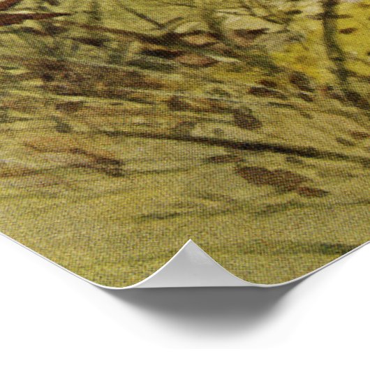 Niedliche Hahn- und Hühnerküche Poster (Ecke)