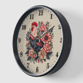 Niedliche Hahnenfahrer Uhr (Winkel)