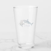Niedliche Hai-Liebhaber Glas (Rückseite)