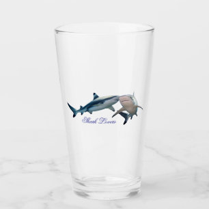 Niedliche Hai-Liebhaber Glas
