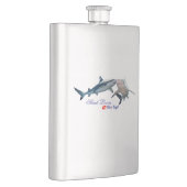 Niedliche Hai-Liebhaber Shotglas Flachmann (Rechts)