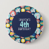 Niedliche Haiarten Button (Vorderseite)