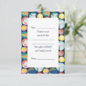 Niedliche Haiarten Dankeskarte (Stehend Vorderseite)