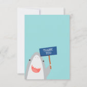 Niedliche Haiarten Dankeskarte (Rückseite)