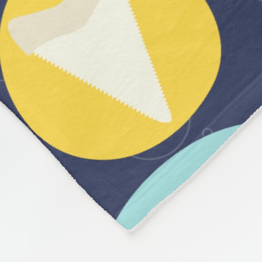 Niedliche Haiarten Fleece Blanket (Ecke)