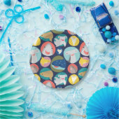 Niedliche Haiarten Pappteller (Party)