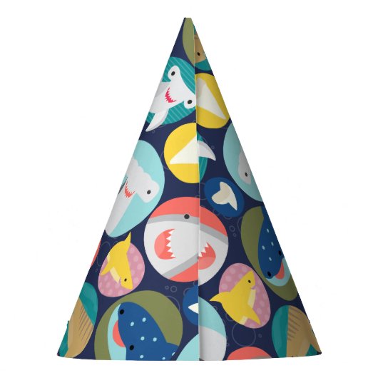 Niedliche Haiarten Partyhütchen (Rückseite)