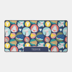 Niedliche Haiarten Schreibtischunterlage