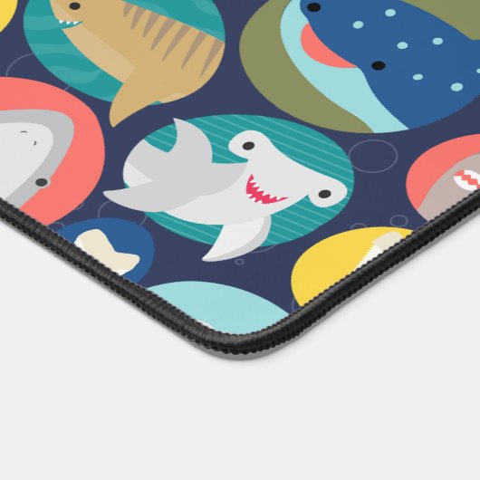 Niedliche Haiarten Schreibtischunterlage (Ecke)