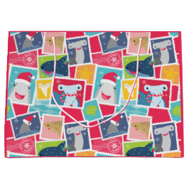 Niedliche Haiarten Weihnachten Große Geschenktüte