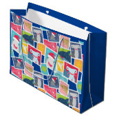 Niedliche Haiarten Weihnachten Große Geschenktüte (Vorderseite Schrägansicht)