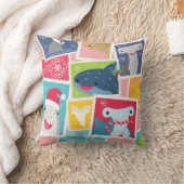 Niedliche Haiarten Weihnachten Kissen (Decke)