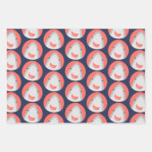 Niedliche Haiarten zum Geburtstag Geschenkpapier Set (Vorderseite 3)