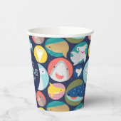 Niedliche Haiarten zum Geburtstag Pappbecher (Links)