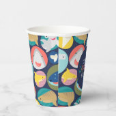 Niedliche Haiarten zum Geburtstag Pappbecher (Rechts)