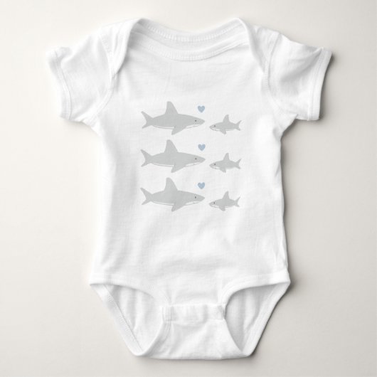 Niedliche Haie | Baby Bodysuit Baby Strampler (Vorderseite)