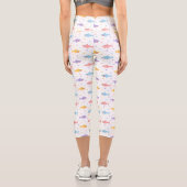 Niedliche Haie Capri Leggings (Rückseite)