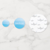 Niedliche Haie und Ozeane | Babydusche Konfetti (Vorderseiten)