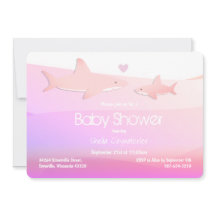 Niedliche Haie und rosa Ozeane