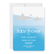 Niedliche Haie und vertikale Babydusche