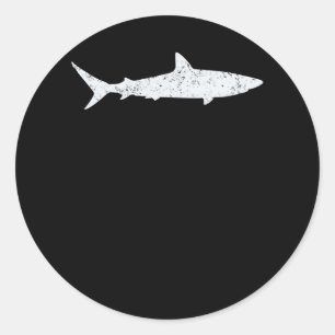 Niedliche Haifisch-Lover-Geschenke - Funny Shark G Runder Aufkleber