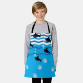 Niedliche Haifische Ozeanfische Kinder Schürze (Getragen)