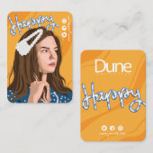 Niedliche Hair Clip Display Card Visitenkarte (Vorne/Hinten)