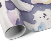 Niedliche Hälfte zwischen boomschöner Wasserfarbe Geschenkpapier (Rolleneckpunkt)