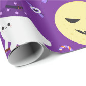 Niedliche Halloween-Attribute Geschenkpapier (Rolleneckpunkt)