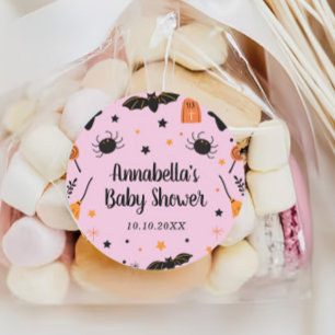 Niedliche Halloween-Baby-Dusche Runder Aufkleber