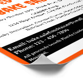 Niedliche Halloween Bake Sale Fundraiser Poster (Ecke)