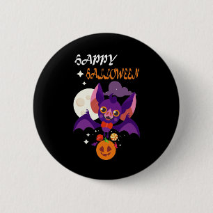 Niedliche Halloween Bat Gifts Idee Button