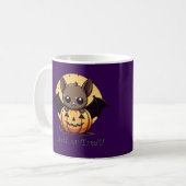 Niedliche Halloween-Bat-Tasse Kaffeetasse (Vorderseite Links)