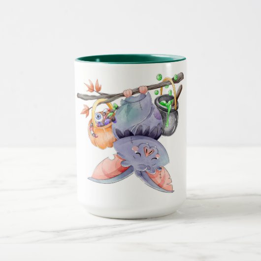 Niedliche Halloween-Bat-Tasse Tasse (Zentrum)