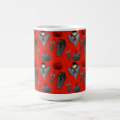 NIEDLICHE HALLOWEEN BATGIRLS PUMPKINS BLUME KAFFEETASSE (Mittel)
