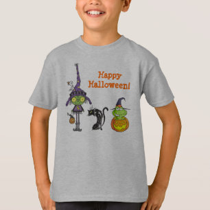 Niedliche Halloween-Bilder Kinder T-Shirt