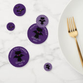 Niedliche Halloween Black Cat Bat Wings Custom Con Konfetti (Gruppe)