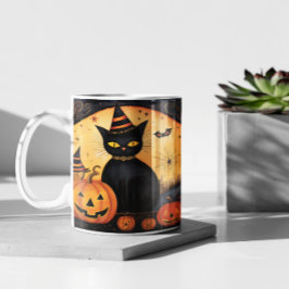 Niedliche Halloween Black Cats 23 Tasse