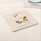 Niedliche Halloween Blush Ghost Little Boo Baby Du Rechteckiger Pappuntersetzer (angewinkelt)