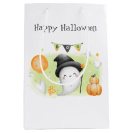 Niedliche Halloween-Boo-Geschenktasche1 Mittlere Geschenktüte