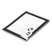 Niedliche Halloween-Cartoon-Geister Notizblock (Rotiert)