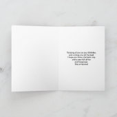 Niedliche Halloween Cat, Bat & Mummy Boo Geburtsta Karte (Innenseite)