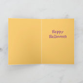 Niedliche Halloween Cat Cards Karte (Innenseite)