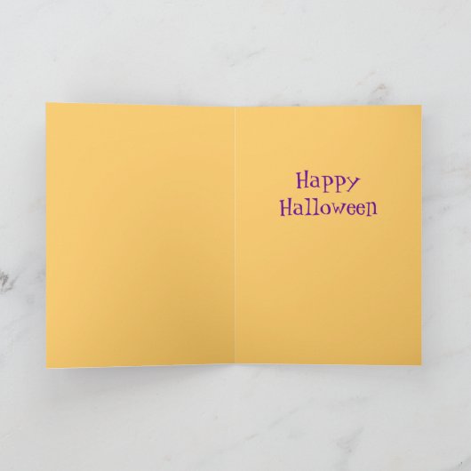 Niedliche Halloween Cat Cards Karte (Innenseite)