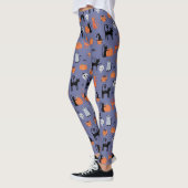 Niedliche Halloween Cat Spooky Leggings (Links)