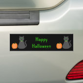 Niedliche Halloween Cat und Pumpkin Custom Autoaufkleber (Auf Auto)