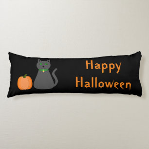 Niedliche Halloween Cat und Pumpkin Custom Seitenschläferkissen