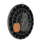 Niedliche Halloween Cat und Pumpkin Dartscheibe (Vorderseite Links)