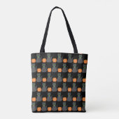 Niedliche Halloween Cat und Pumpkin Doppelseitendr Tasche (Rückseite)